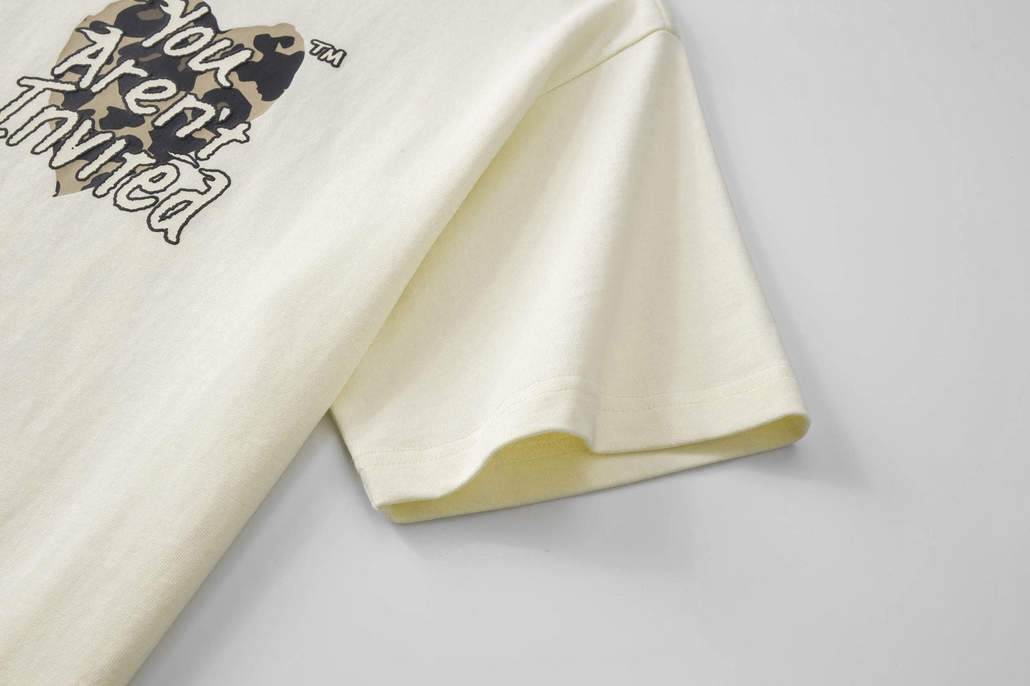 Hyde Park - Yai Wyld Heart Tee - Light Brown/Cream — front view