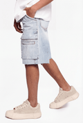Valabasas - Bound Cargo Denim Shorts - Lt. Blue
