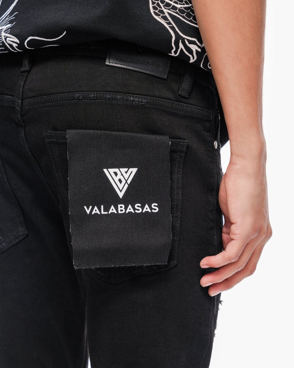 Valabasas - Collage Skinny Denim - Collage - Grey Vintage Wash