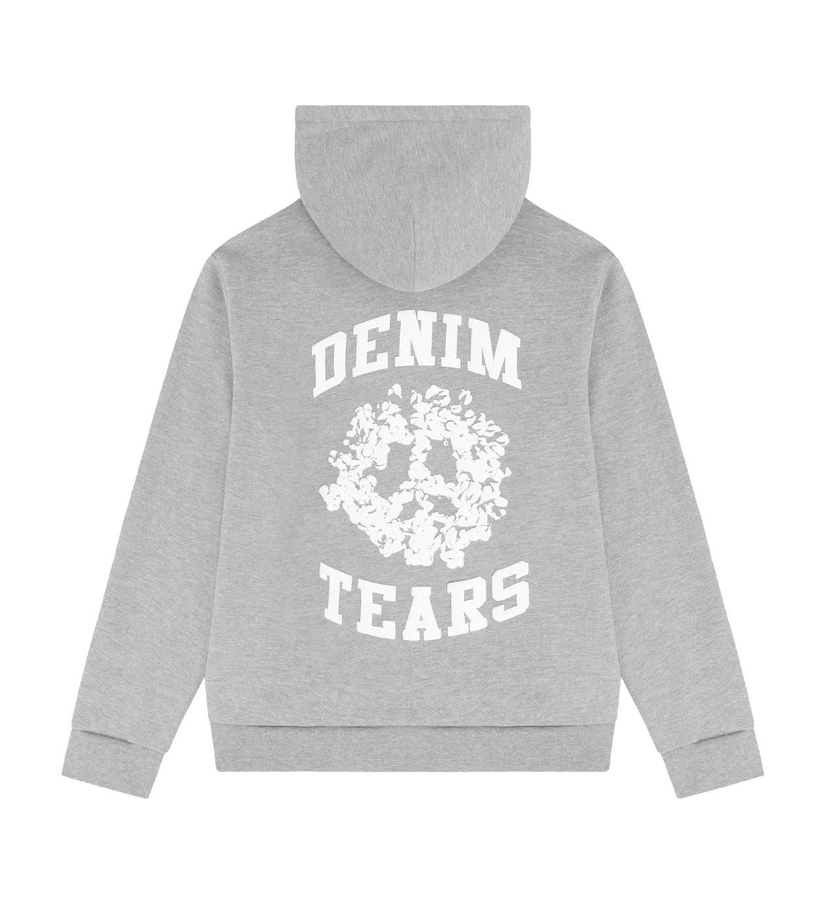 Denim Tears - Denim University Zip Hoodie - Grey — front view