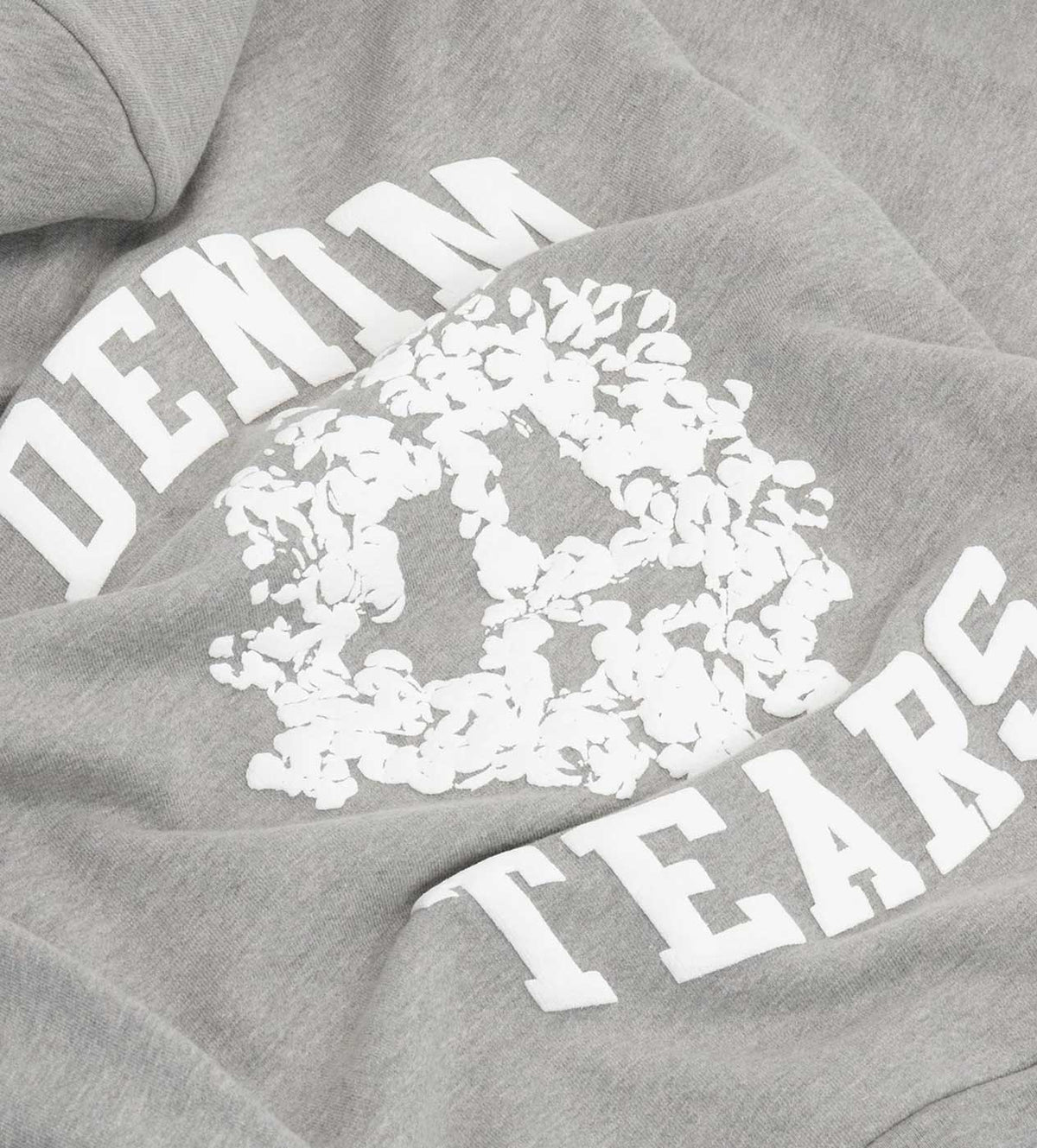 Denim Tears - Denim University Zip Hoodie - Grey — front view
