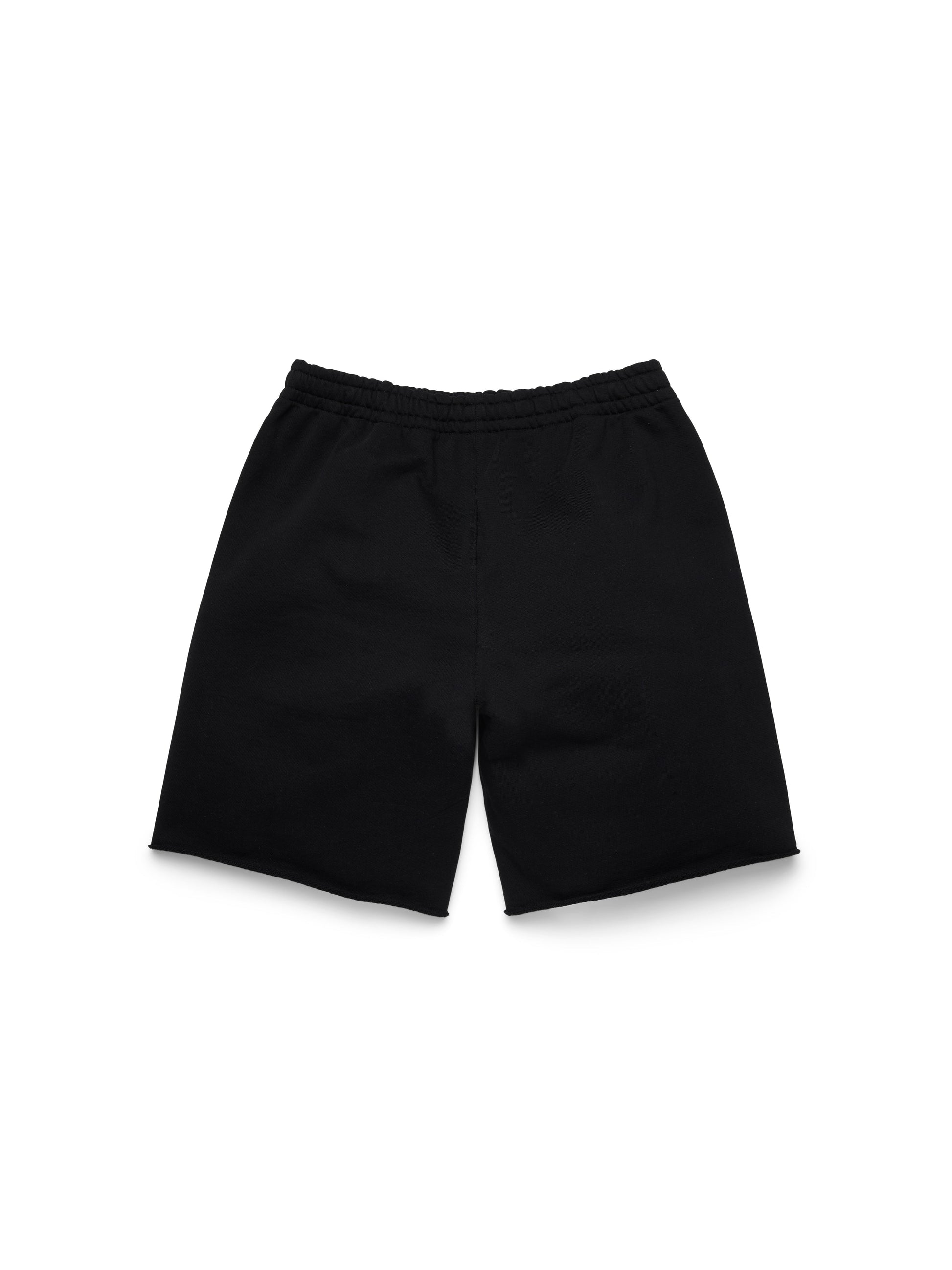 Denim Tears - ADG Sweatshort - Black/White — front view