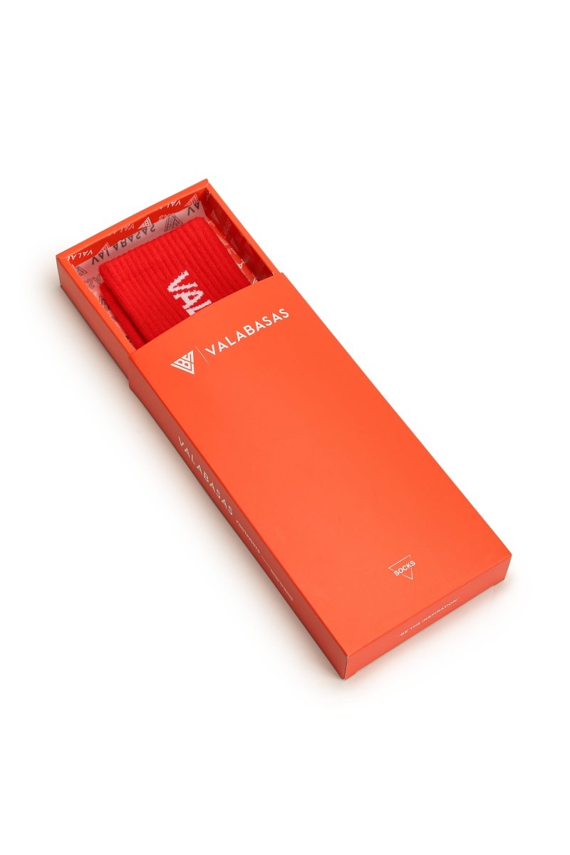 Valabasas - Footprint Socks - Red