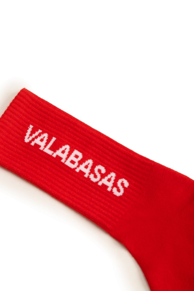 Valabasas - Footprint Socks - Red