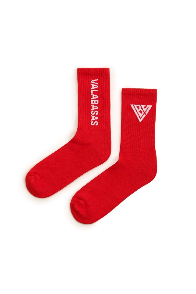 Valabasas - Footprint Socks - Red