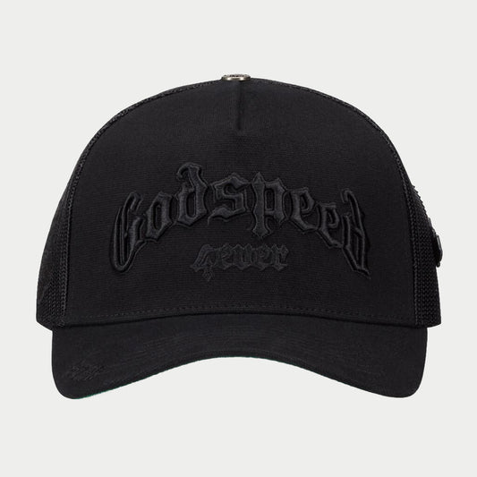 Godspeed - GS Forever Trucker Hat (VANTA) BOOM34 — front view