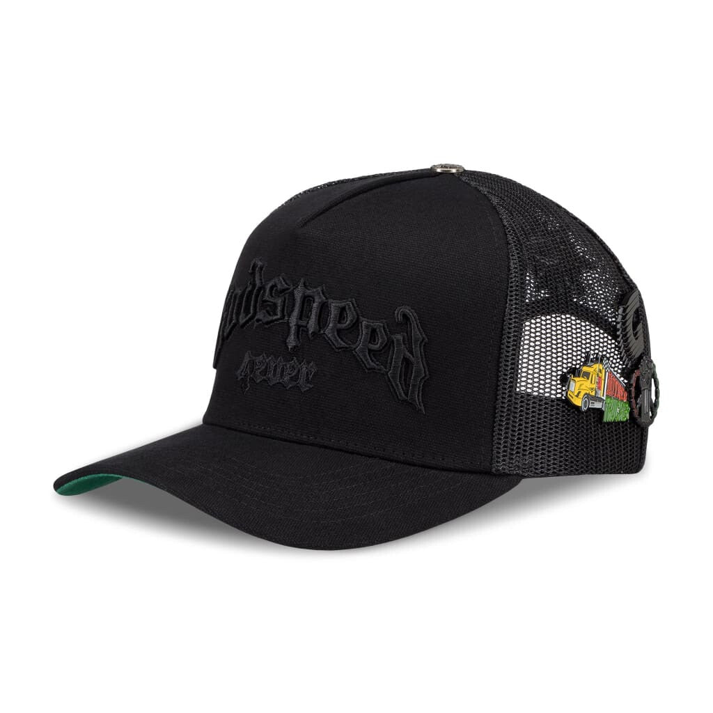 Godspeed - GS Forever Trucker Hat (VANTA) BOOM34 — front view