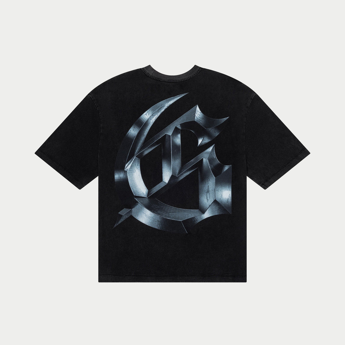 Godspeed - Mercury Logo T-Shirt - Black Wash — front view