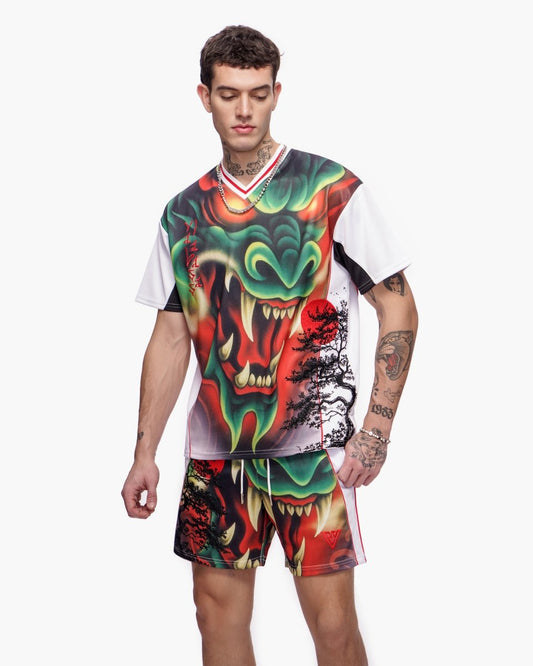 Valabasas - Green Inferno Tee - Multicolor