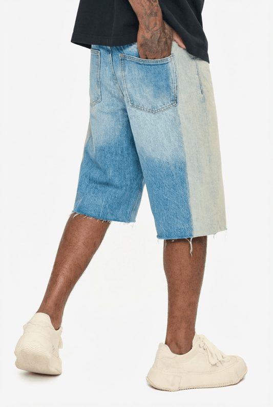 Valabasas - Hay Denim Shorts - Dark / Light Blue
