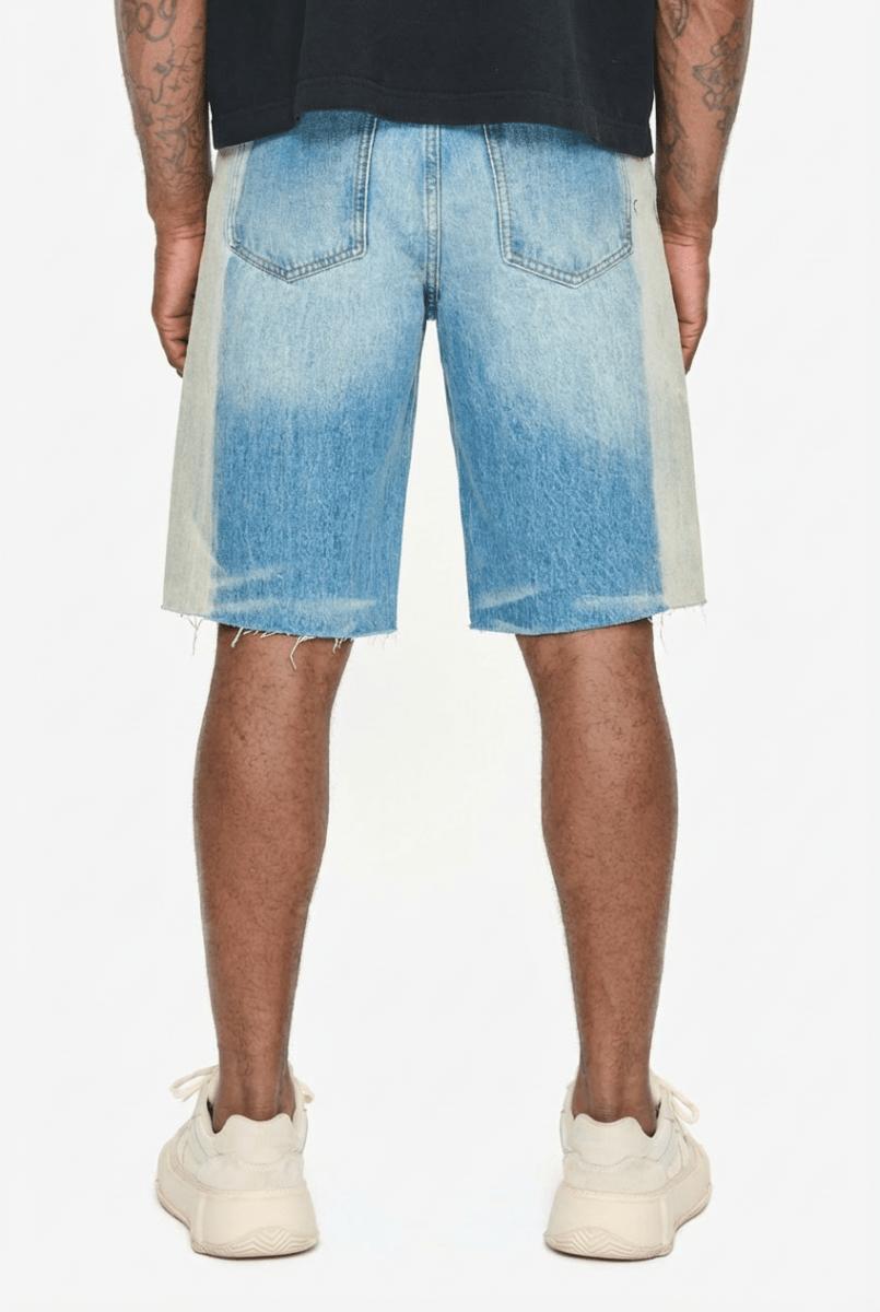 Valabasas - Hay Denim Shorts - Dark / Light Blue