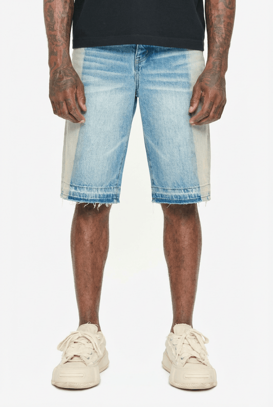 Valabasas - Hay Denim Shorts - Dark / Light Blue