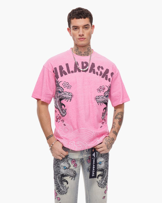Valabasas - Ikari Tee - Pink — front view