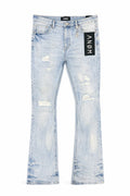 Anom Obscura Stacked Fit in Light Blue Wash denim — front view