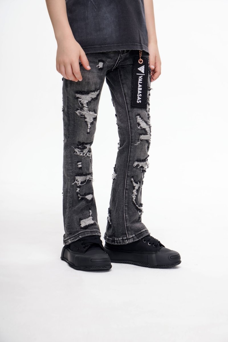 Valabasas - Kids Breach Stacked - Grey