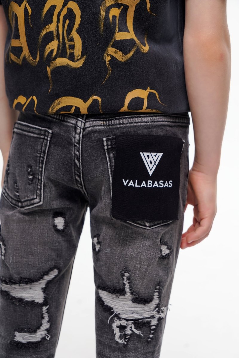 Valabasas - Kids Breach Stacked - Grey
