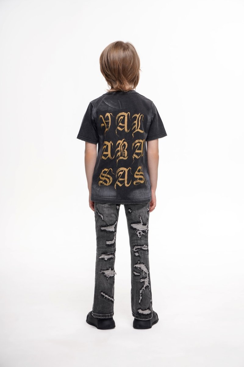 Valabasas - Kids Breach Stacked - Grey