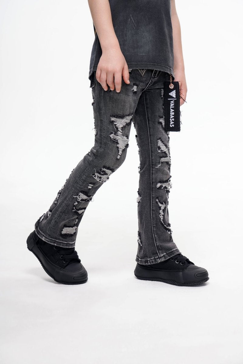 Valabasas - Kids Breach Stacked - Grey
