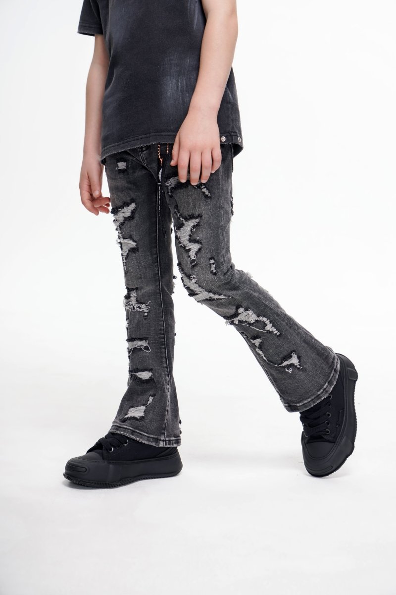 Valabasas - Kids Breach Stacked - Grey