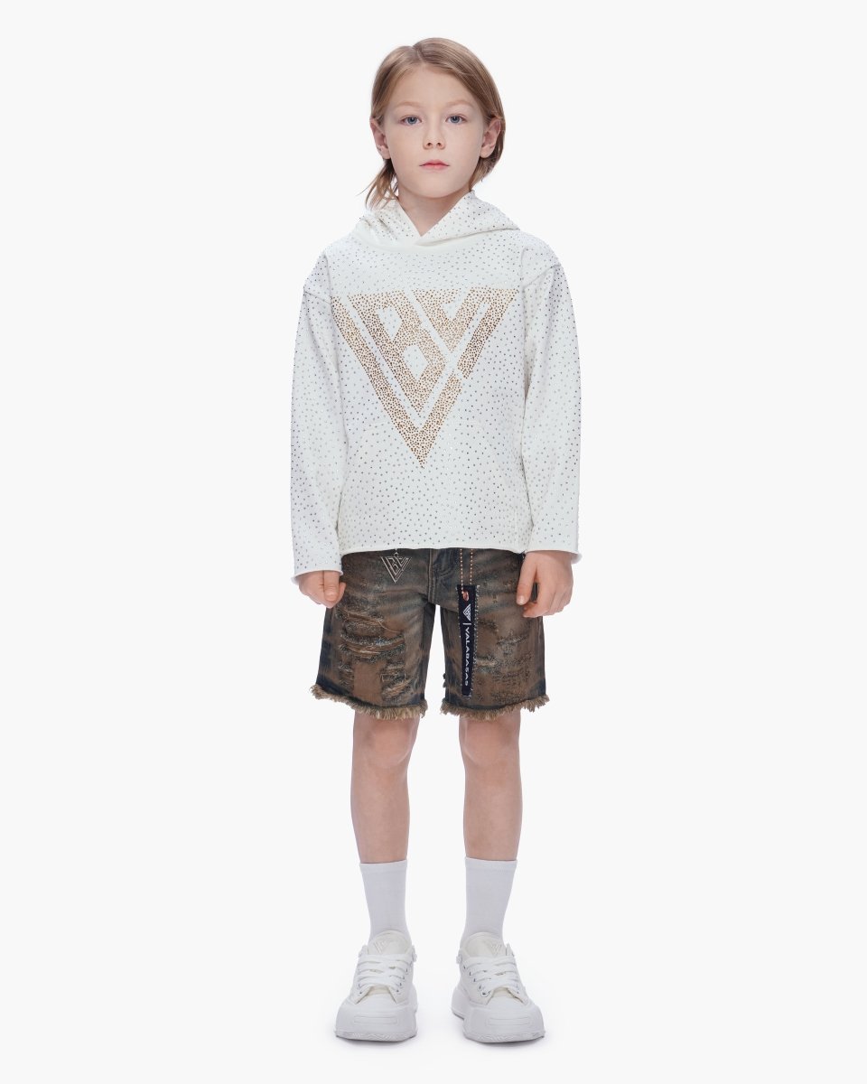 Valabasas - Kids Clipped Jorts - Dirty Vintage Blue