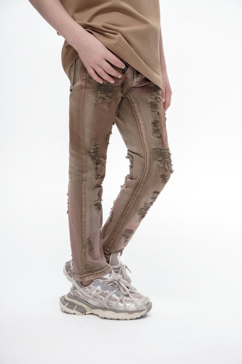 Valabasas - Kids Harvest Brown Wash Skinny - Brown Wash