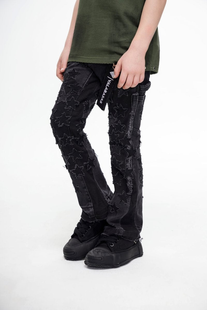 Valabasas - Kids V-Stars Stacked - Black