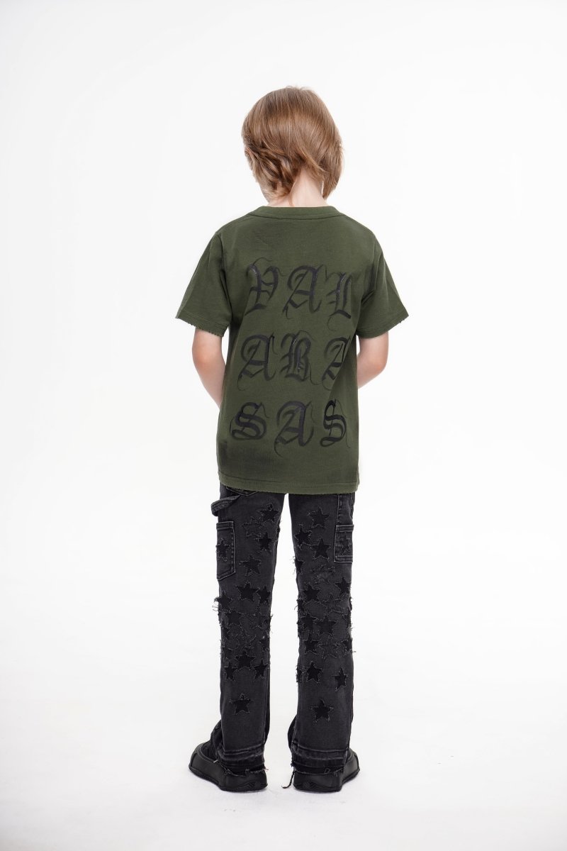 Valabasas - Kids V-Stars Stacked - Black