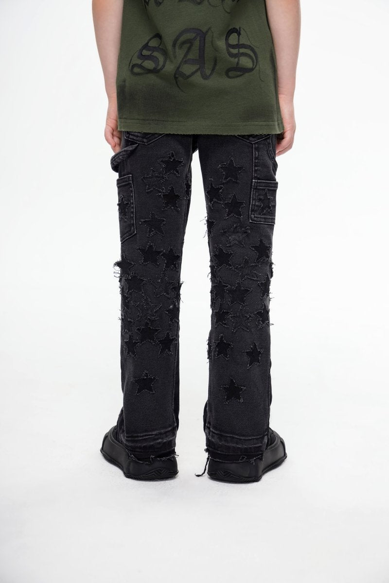 Valabasas - Kids V-Stars Stacked - Black