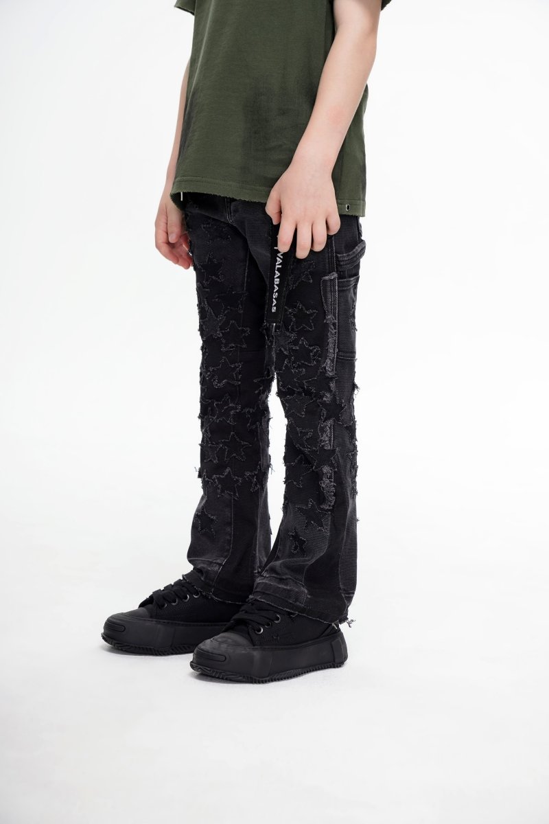 Valabasas - Kids V-Stars Stacked - Black