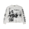 TRNCHS - Malcolm X Crewneck - White — front view