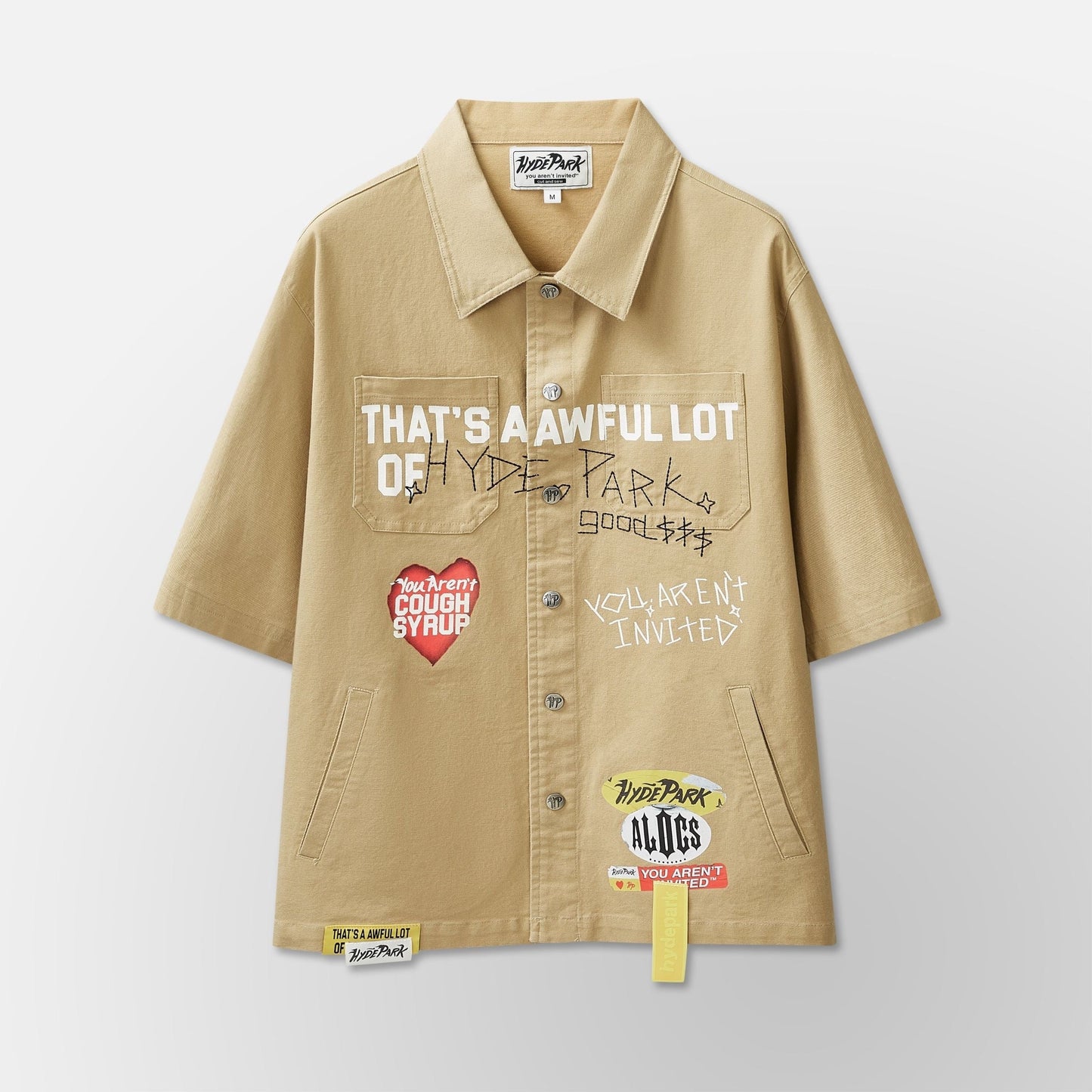Hyde Park Mechanic Work Shirt ALOCS x HP - Khaki — front view