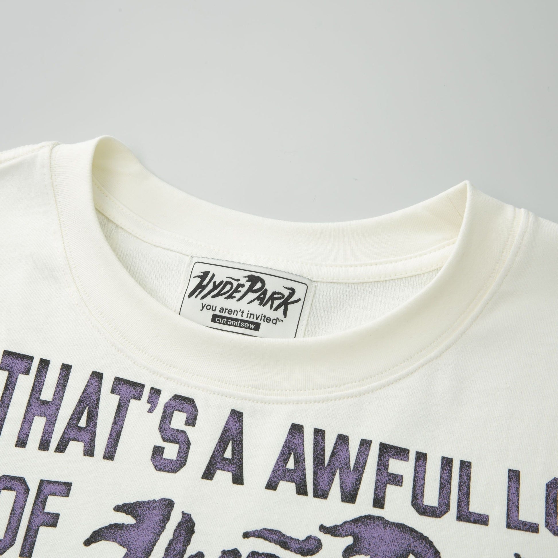Hyde Park Cough Syrup Moto Racer Team Tee - White — front view