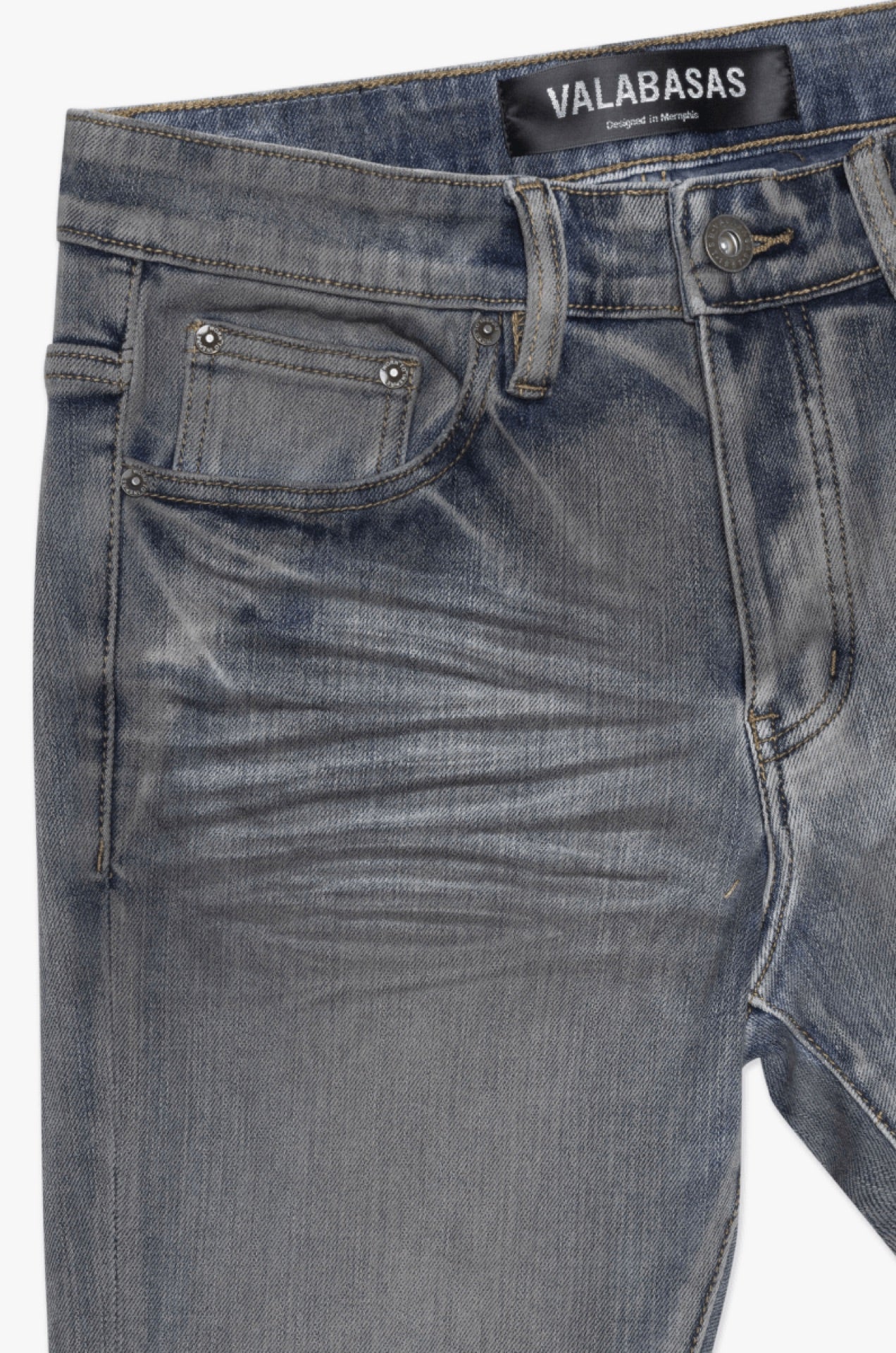 9-57 - Mr.flex Skinny Black/lt.blue - Black Light Blue — back view