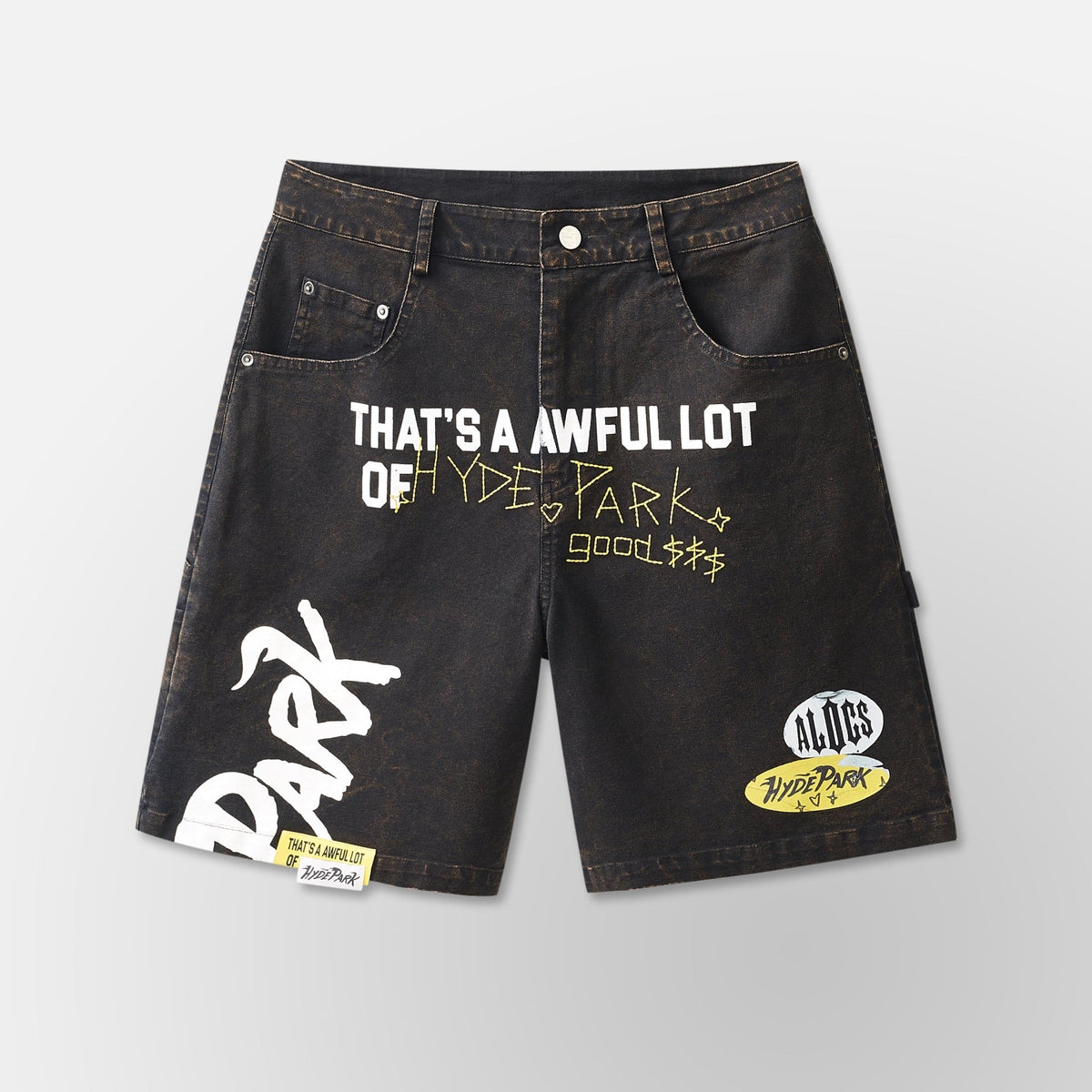 Hyde Park Carpenter Work Short ALOCS - Black — front view
