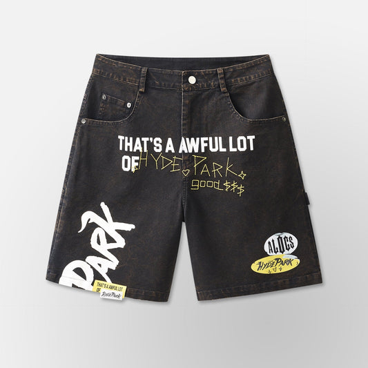 Hyde Park Carpenter Work Short ALOCS - Black — front view