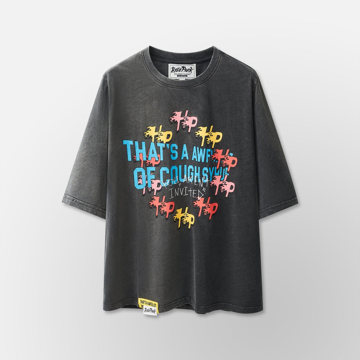 Hyde Park That's A Awful Lot Of Colorful Tee - Black — front view