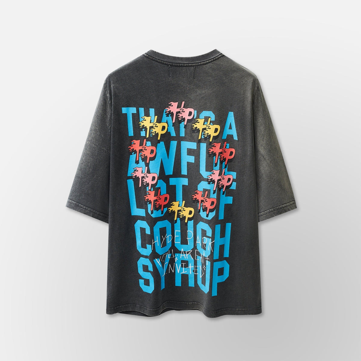 Hyde Park That's A Awful Lot Of Colorful Tee - Black — back view