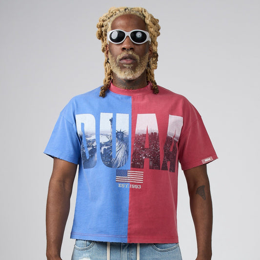 Duaa - Block Tee - Multi — front view