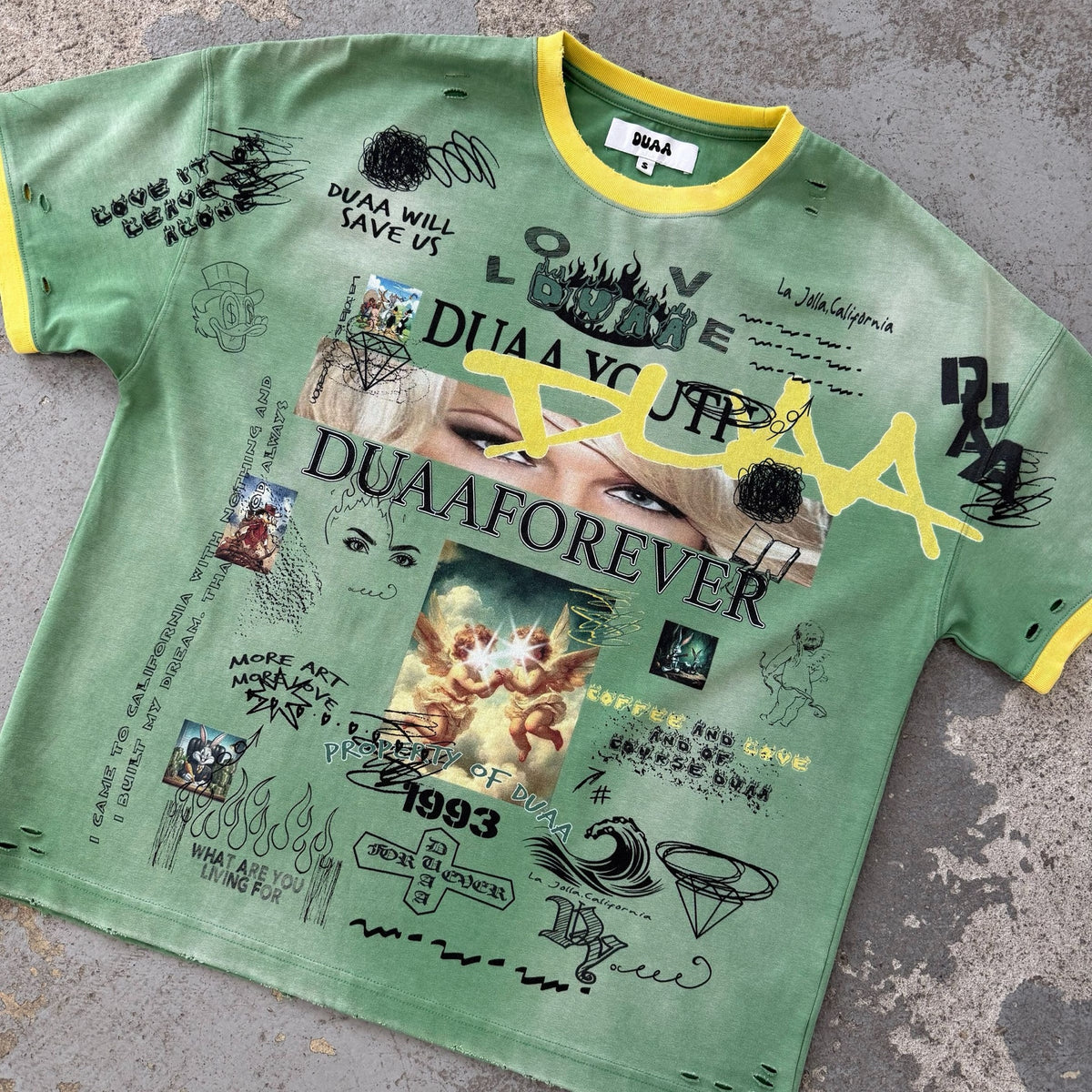 Duaa - Combat Tee - Olive — front view