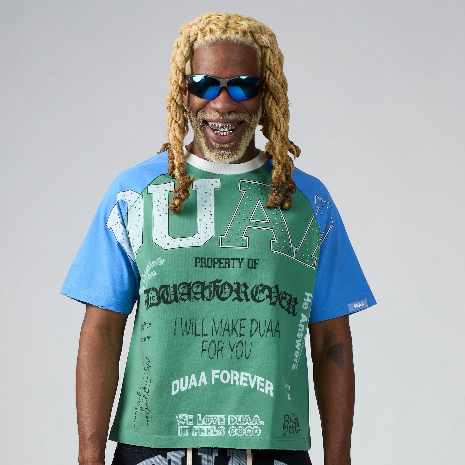 Duaa - Court Tee - Green — front view
