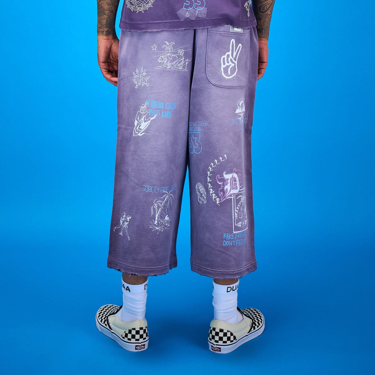 Duaa - Drift Capri - Purple Wash — front view