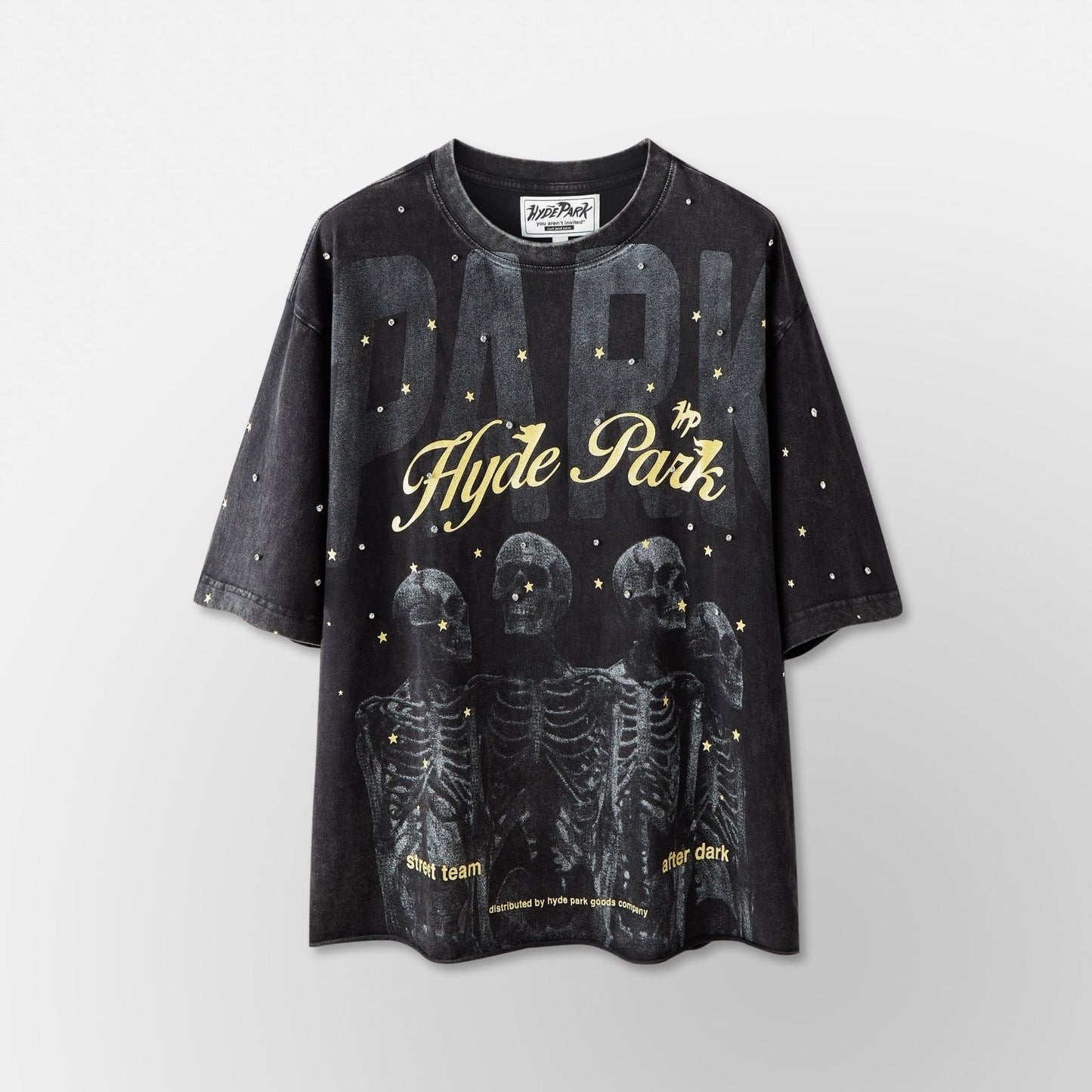 Hyde Park - Dark Park Tee - Black — front view