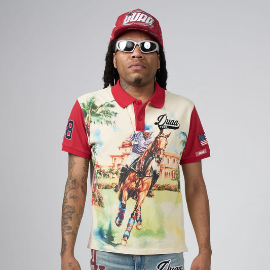 Duaa - Gameday Polo - Cream — front view