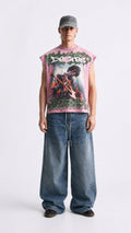 Vtilted - "Rolling Loud" Tee - Pink Wash — front view