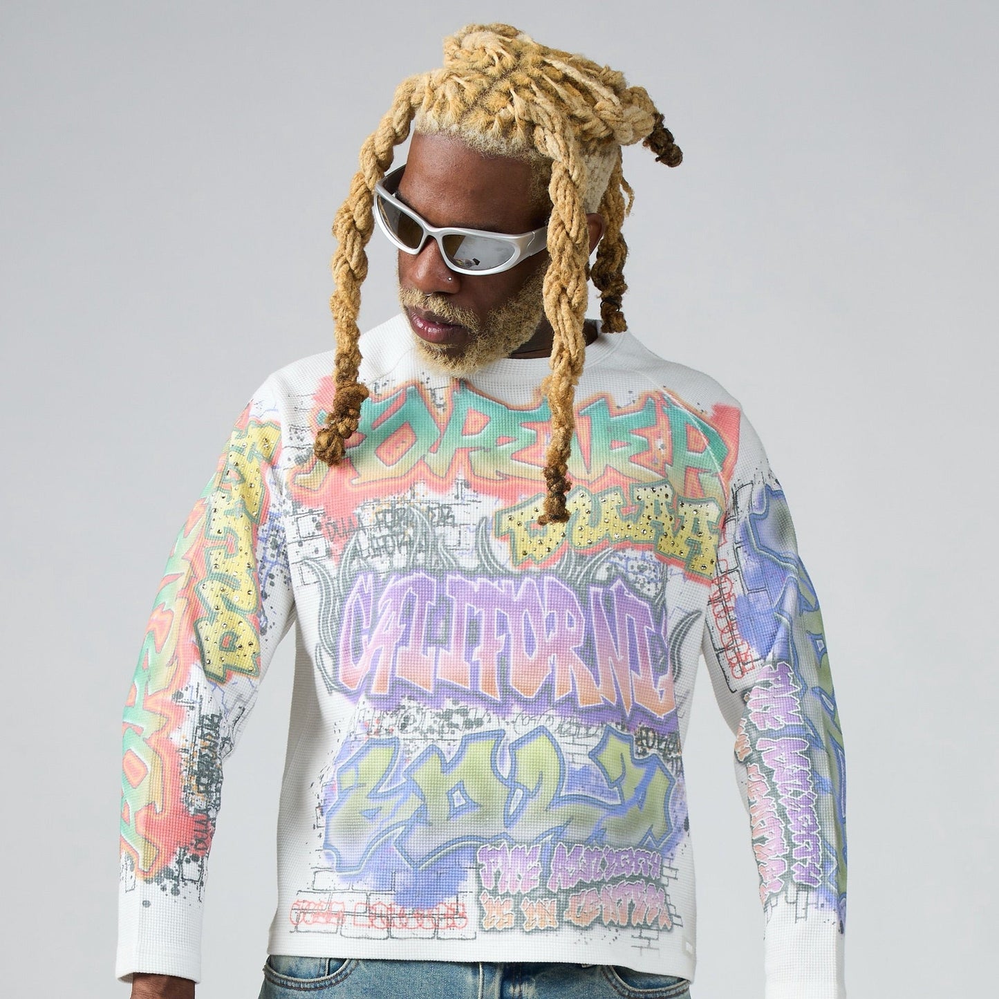 Duaa - Street Long Sleeve - White — front view