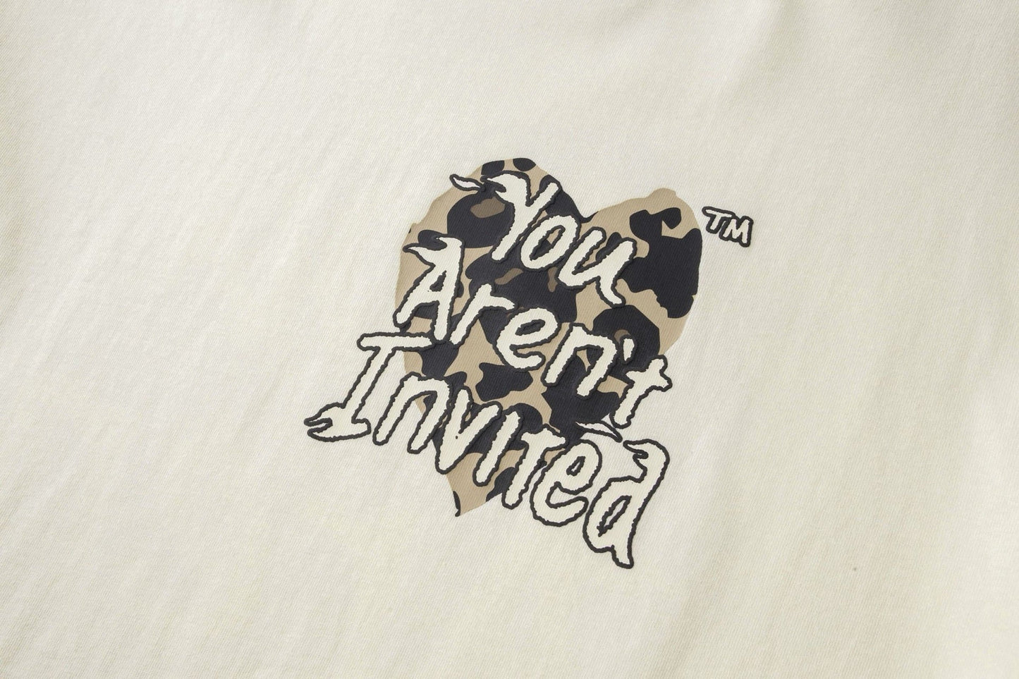 Hyde Park - Yai Wyld Heart Tee - Light Brown/Cream — front view