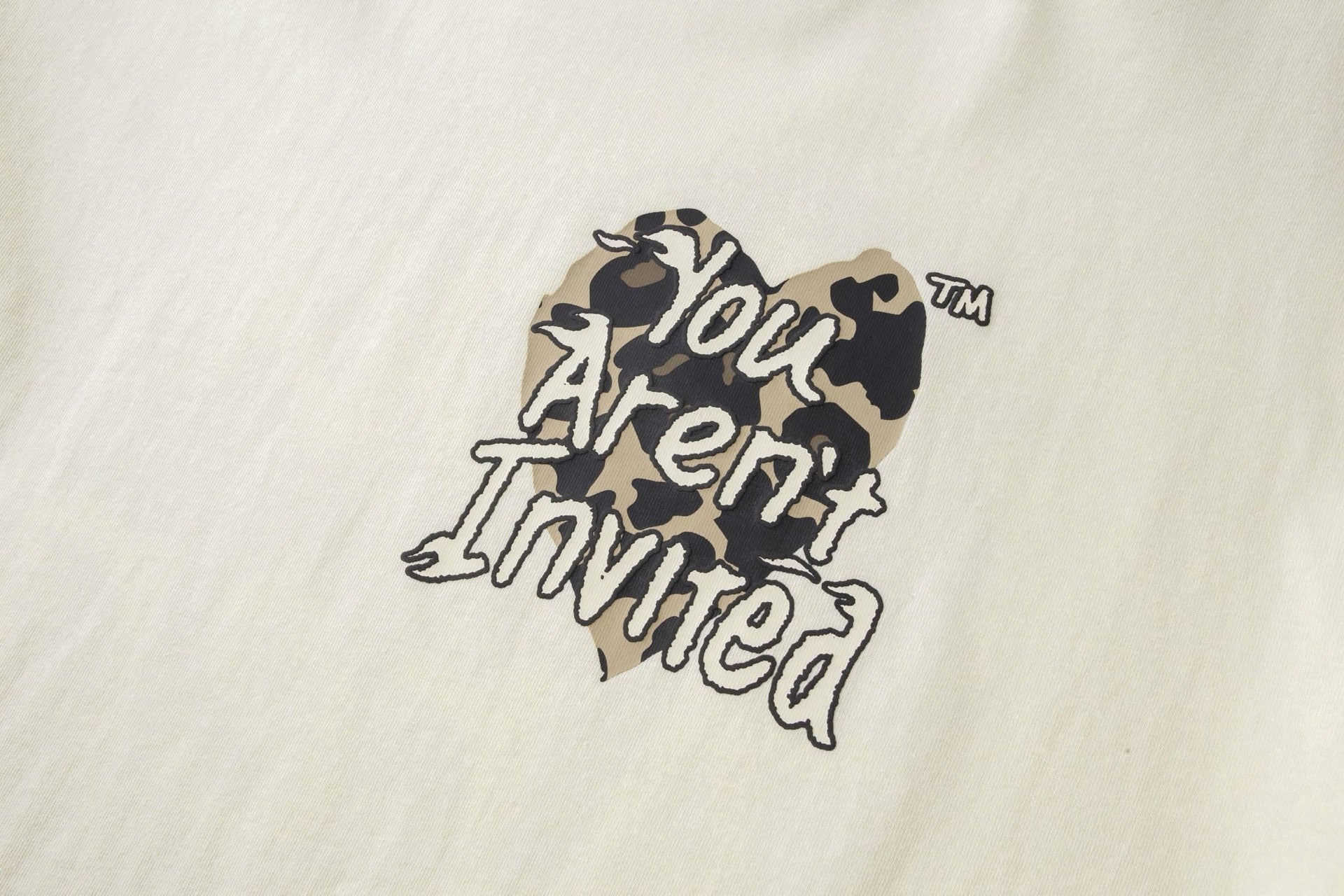Hyde Park - Yai Wyld Heart Tee - Light Brown/Cream — front view