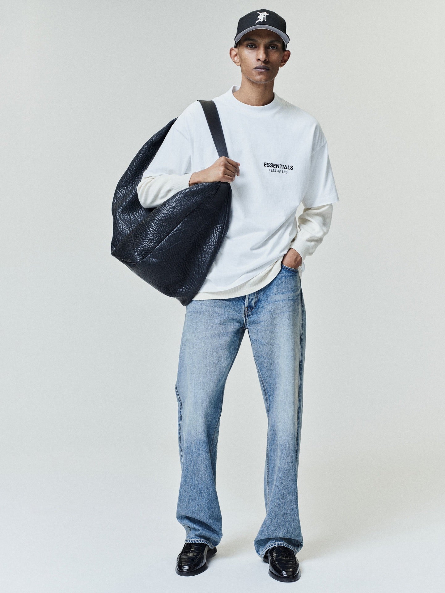 Fear of God Essentials - Classic SS Tee - Bright White — front view