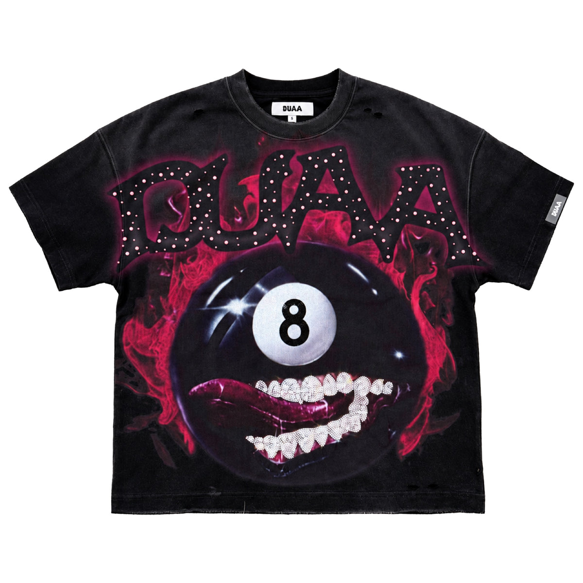Duaa - Chill Tee - Black — front view