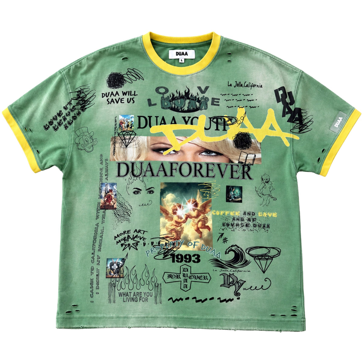 Duaa - Combat Tee - Olive — front view